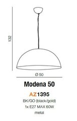 Azzardo светильник Modena 50 AZ1395 цена и информация | Люстры | pigu.lt