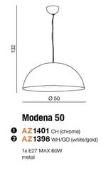 Azzardo šviestuvas Modena 50 AZ1401 kaina ir informacija | Pakabinami šviestuvai | pigu.lt