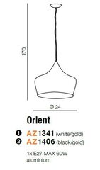Azzardo светильник Orient AZ1406 цена и информация | Люстры | pigu.lt