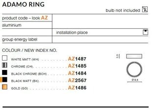 Azzardo рамка для лампочки Adamo White цена и информация | Монтируемые светильники, светодиодные панели | pigu.lt