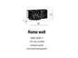 Azzardo sieninis šviestuvas Roma kaina ir informacija | Sieniniai šviestuvai | pigu.lt
