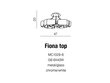 Azzardo lubinis šviestuvas Fiona Top kaina ir informacija | Lubiniai šviestuvai | pigu.lt