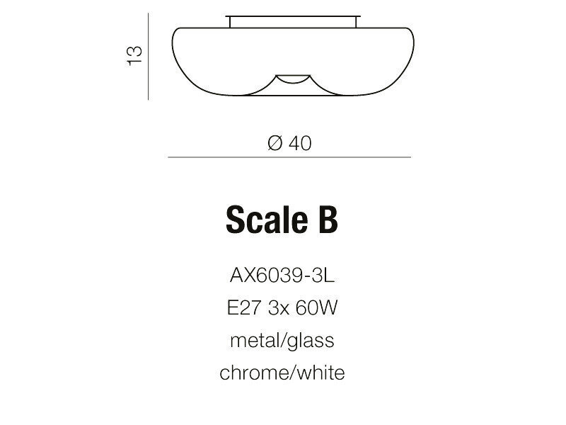 Azzardo sieninis šviestuvas AZ1602 Scale B kaina ir informacija | Sieniniai šviestuvai | pigu.lt