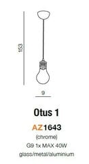 Azzardo подвесной светильник AZ1643 Otus 1 цена и информация | Люстры | pigu.lt