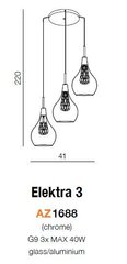 Azzardo подвесной светильник AZ1688 Elektra 3 цена и информация | Люстры | pigu.lt