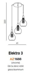 Azzardo pakabinamas šviestuvas AZ1688 Elektra 3 kaina ir informacija | Pakabinami šviestuvai | pigu.lt