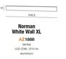 Azzardo sieninis šviestuvas AZ1888 Norman Wall XL kaina ir informacija | Sieniniai šviestuvai | pigu.lt