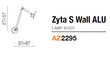 Azzardo sieninio šviestuvo rėmas Zyta AZ2295 kaina ir informacija | Sieniniai šviestuvai | pigu.lt