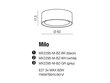 Azzardo lubinis šviestuvas Milo AZ2317 kaina ir informacija | Lubiniai šviestuvai | pigu.lt