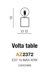 Azzardo настольная лампа Volta Table AZ2372 цена и информация | Настольные светильники | pigu.lt