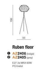 Azzardo торшер Ruben Floor AZ2406 цена и информация | Торшеры | pigu.lt