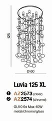 Azzardo подвесной светильник Luvia 125 XL цена и информация | Подвесной светильник | pigu.lt