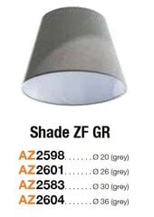 Azzardo абажур для светильника Shade ZF 26 Grey цена и информация | Люстры | pigu.lt