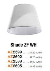 Azzardo абажур для светильника Shade ZF 26 White цена и информация | Люстры | pigu.lt