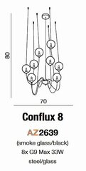 Azzardo подвесной светильник Conflux 8 цена и информация | Люстры | pigu.lt