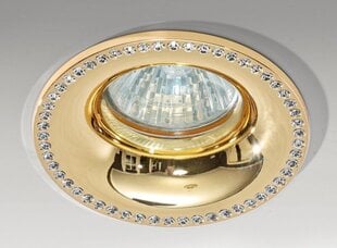 Azzardo įmontuojamas šviestuvas Adamo Diamond Gold kaina ir informacija | Įmontuojami šviestuvai, LED panelės | pigu.lt