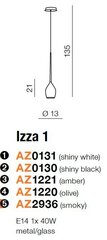 Azzardo pakabinamas šviestuvas Izza 1 Smoky kaina ir informacija | Pakabinami šviestuvai | pigu.lt