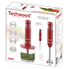 Блендер (комплект) Inox Red, 600W, красный цена и информация | Блендеры, измельчители | pigu.lt