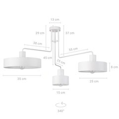 Потолочный светильник VASCO 31554 цена и информация | Потолочные светильники | pigu.lt