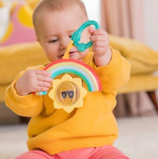 Pakabinamas žaislas Bright Starts Rainbow Shake & Glow, 12592 kaina ir informacija | Žaislai kūdikiams | pigu.lt