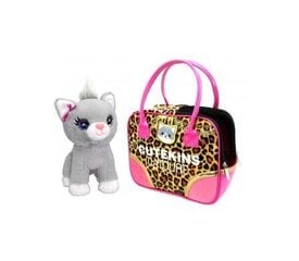 Pliušinis žaislas Cutekins Katytė su nešiojimo krepšiu, 35044 kaina ir informacija | Žaislai kūdikiams | pigu.lt