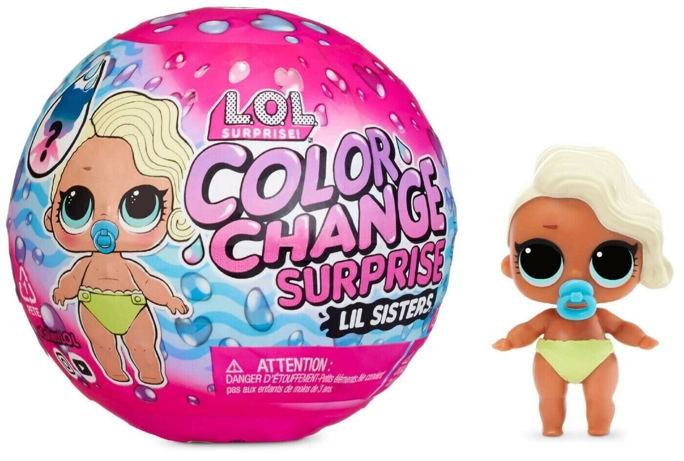 Keičianti spalvą lėlytė L.O.L. Surprise Color Change Lil Sisters assort., 576327EUC kaina ir informacija | Žaislai mergaitėms | pigu.lt