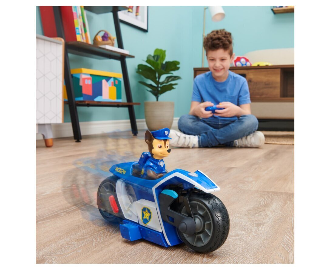 Radijo bangomis valdomas motociklas Šunyčiai Patruliai (Paw Patrol) Chase, 6061806 kaina ir informacija | Žaislai berniukams | pigu.lt