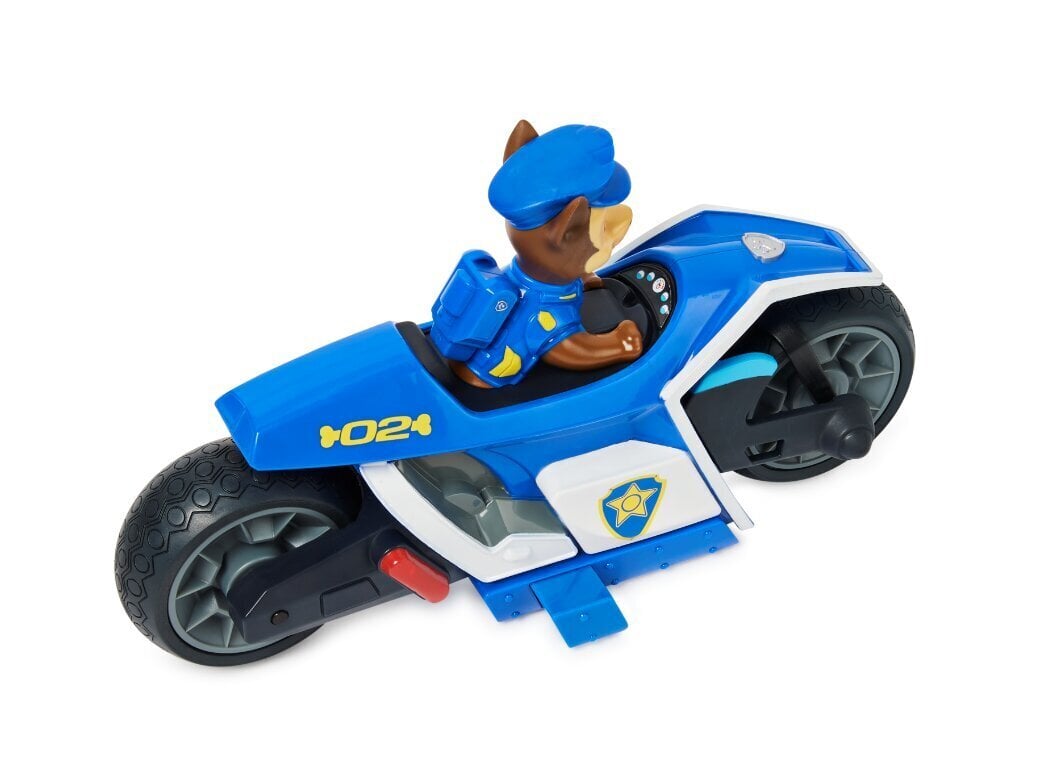 Radijo bangomis valdomas motociklas Šunyčiai Patruliai (Paw Patrol) Chase, 6061806 kaina ir informacija | Žaislai berniukams | pigu.lt