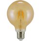 LED lemputė E27 FILAMENT G95 Vintage Amber 4W HEAT 2000K kaina ir informacija | Elektros lemputės | pigu.lt