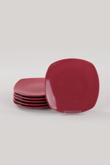Десертная тарелка Carmen Red, 22 см, 6 шт. цена и информация | Посуда, тарелки, обеденные сервизы | pigu.lt