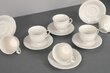 Kutahya Porselen arbatos puodelių ir lėkštučių rinkinys, 12 dalių kaina ir informacija | Taurės, puodeliai, ąsočiai | pigu.lt