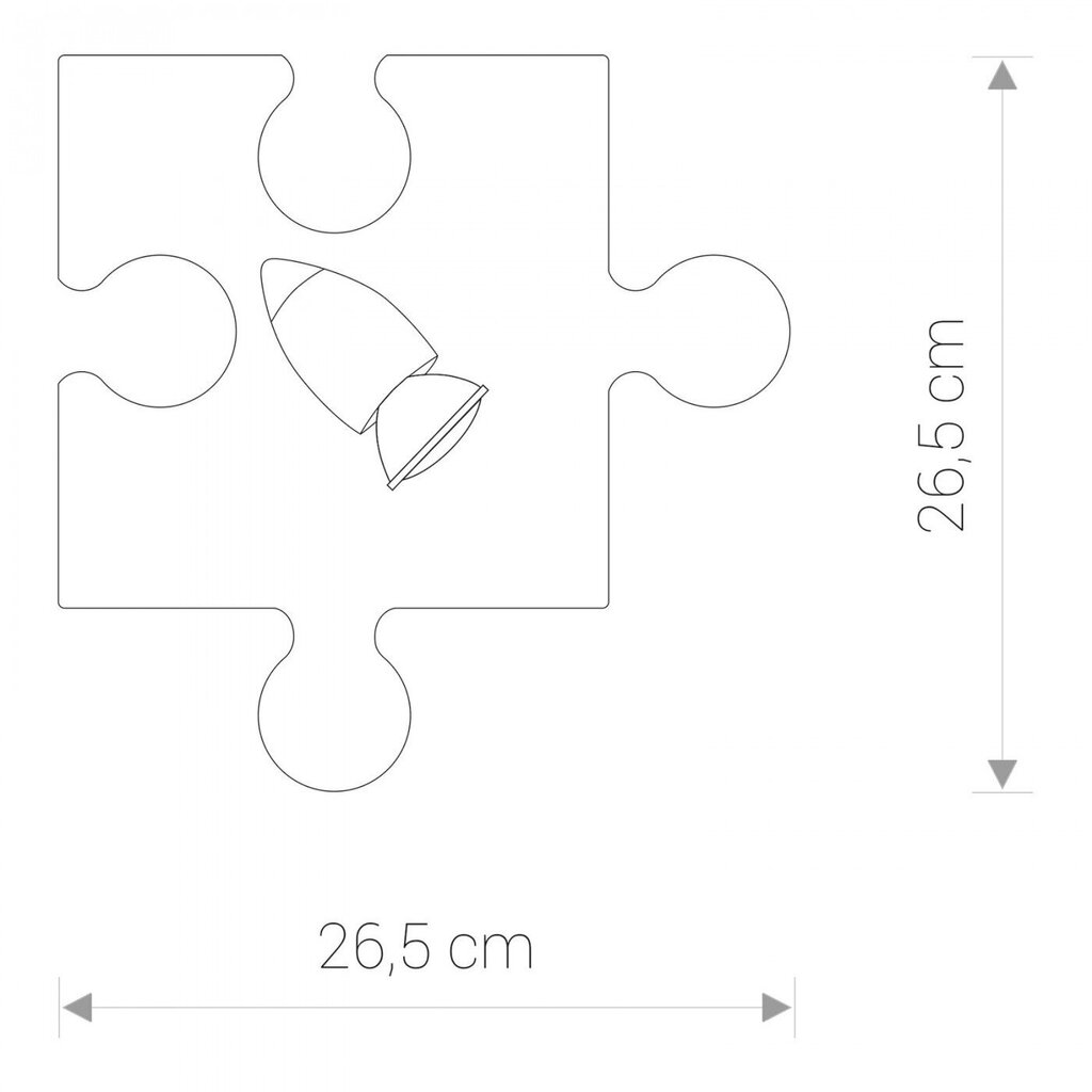 Nowodvorski sieninis šviestuvas Puzzle 6383 цена и информация | Sieniniai šviestuvai | pigu.lt
