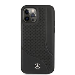 MEHCP12MCDOBK Mercedes Perforated Leather Hard Case for iPhone 12/12 Pro 6.1 Black цена и информация | Чехлы для телефонов | pigu.lt