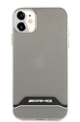 AMHCN61TCBW AMG PC/TPU Horizontal Stripes Case for iPhone 11 Transparent/Black цена и информация | Чехлы для телефонов | pigu.lt