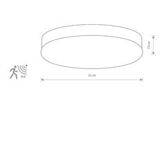 Nowodvorski Lighting потолочный светильник 8827 Kasai Chrome Sensor цена и информация | Потолочные светильники | pigu.lt