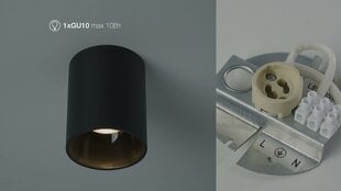 Потолочный светильник Nowodvorski Lighting 8930 Eye tone black/black цена и информация | Потолочные светильники | pigu.lt