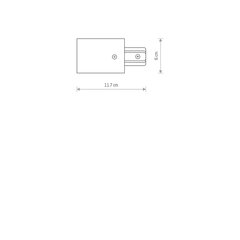 Nowodvorski Lighting насадка для трека Profile White 8972 цена и информация | Трековые светильники и шинопроводы | pigu.lt