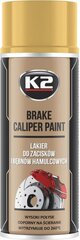 Краска для тормозных суппортов K2 Caliper золотистая, 400 мл цена и информация | Автохимия | pigu.lt