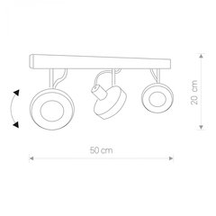 Nowodvorski Lighting потолочная люстра Cross Graphite III 9596 цена и информация | Nowodworski Мебель и домашний интерьер | pigu.lt