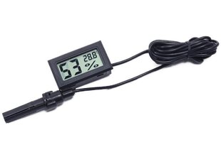 Электронный термометр с ЖК-дисплеем цена и информация | Психрометры, термометры, измерители pH, ORP | pigu.lt