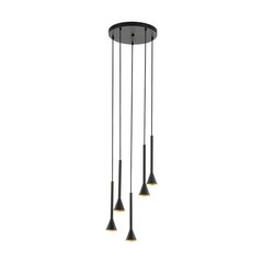 Черный подвесной светильник Eglo 60 Вт E27 цена и информация | Люстры | pigu.lt