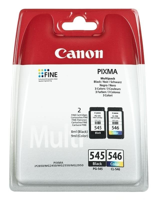 CANON PG-545/CL-546 Multi pack цена и информация | Kasetės rašaliniams spausdintuvams | pigu.lt