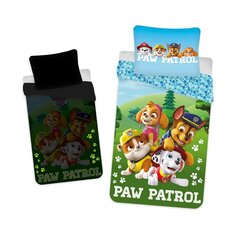 Vaikiškas šviečiantis tamsoje patalynės komplektas Paw Patrol 140x200, 2 dalių kaina ir informacija | Patalynė kūdikiams, vaikams | pigu.lt