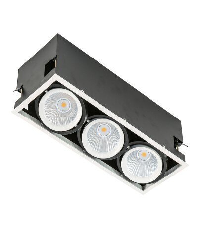 Įleidžiamas šviestuvas Italux Vertico Triple GL7108-3/3X18W3000KWH+BL kaina ir informacija | Įmontuojami šviestuvai, LED panelės | pigu.lt