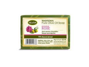 Rožių aromato alyvuogių aliejaus muilas Kalliston Traditional Pure Olive Oil Soap, 100 g цена и информация | Kalliston Духи, косметика | pigu.lt