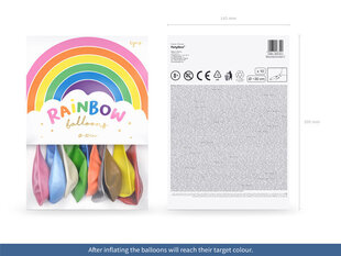 Воздушные шары, пастельные в различных цветах, 30 см, 10 шт. цена и информация | Шарики | pigu.lt