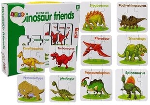 Обучающий набор из 10 пазлов Динозавры 30 д. цена и информация | Пазлы | pigu.lt