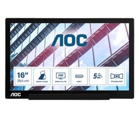 AOC 1601P цена и информация | Мониторы | pigu.lt