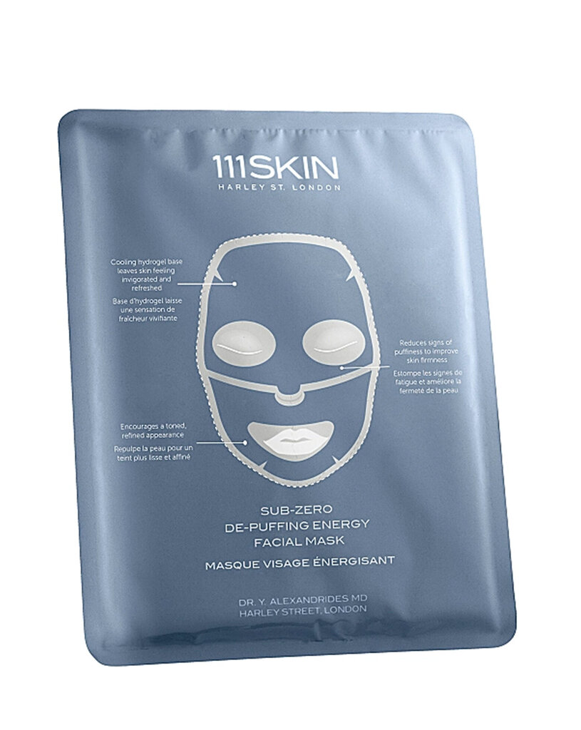 Tonizuojanti veido kaukė 111Skin Sub-Zero De-Puffing Energy Facial Mask, 30 ml kaina ir informacija | Veido kaukės, paakių kaukės | pigu.lt
