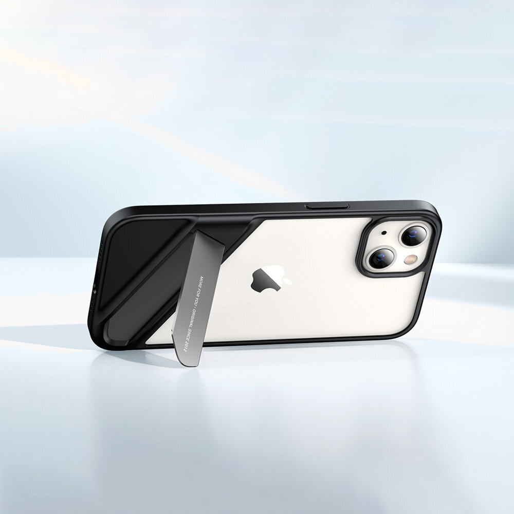 Ugreen Fusion Kickstand Case skirtas iPhone 13 Pro Max, juodas kaina ir informacija | Telefono dėklai | pigu.lt
